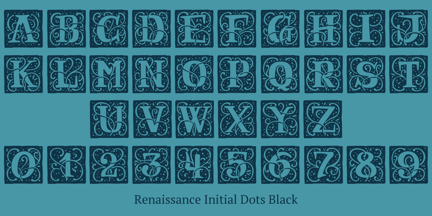 Example font Renaissance Initial #8